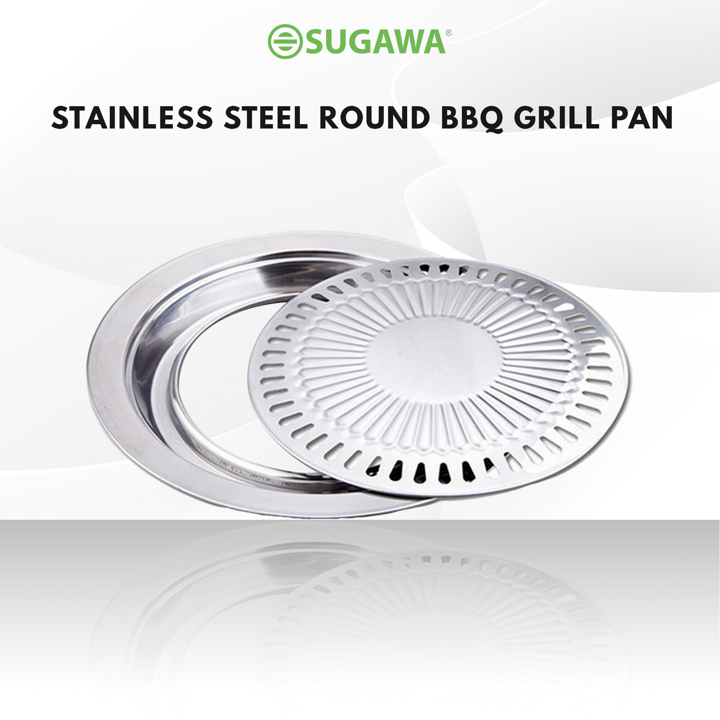 Stainless Steel Round BBQ Grill Pan