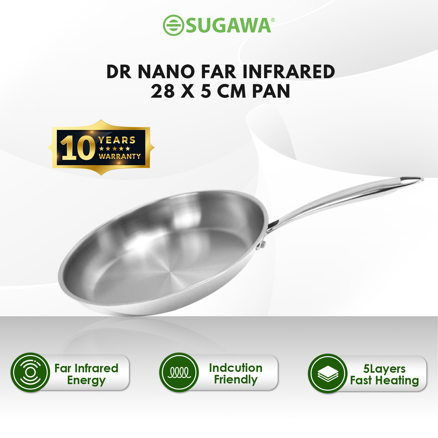 FAR INFRARED RAY NANO ENERGY FRY PAN